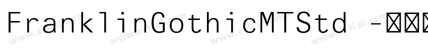FranklinGothicMTStd 字体转换